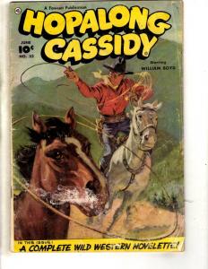 Hopalong Cassidy #32 VG- Fawcett Publication Comic Book William Boyd Western JL1