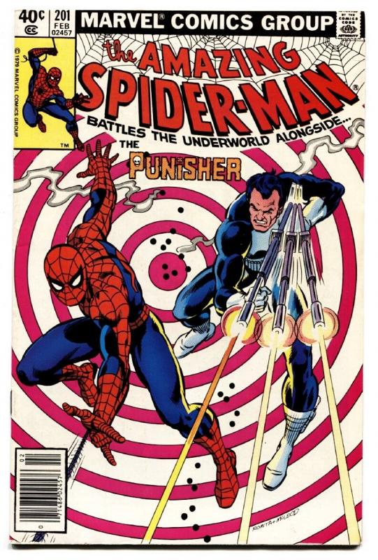 AMAZING SPIDER-MAN #201 comic book 1980 PUNISHER MARVEL