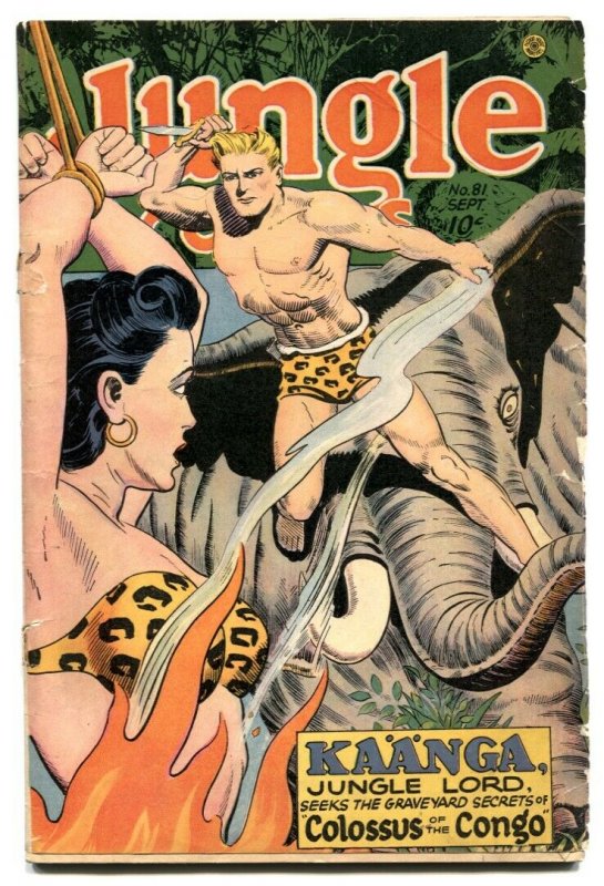 Jungle Comics #81 1946-Kaanga- headlight cover G