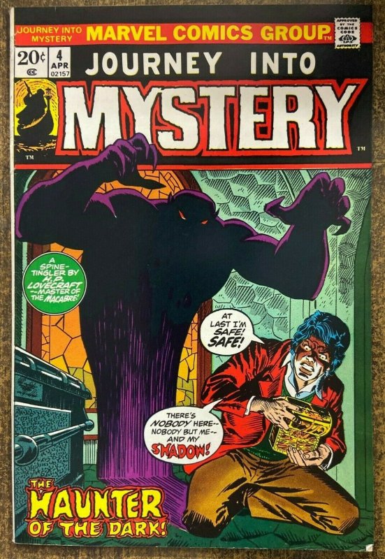 JOURNEY INTO MYSTERY #4  (Marvel, 4/1973) VERY GOOD PLUS (VG+) Gerber/Colan