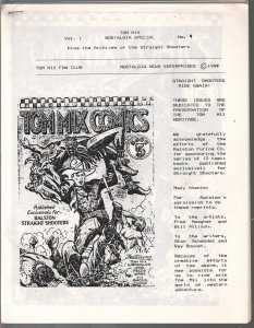 Tom Mix Fan Club Nostalgia Special #9 1989-rerints Tom Mix #5 comic book-FN
