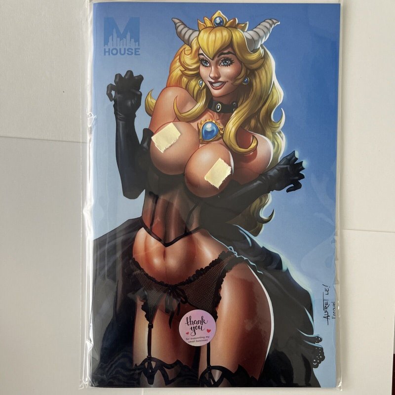 M HOUSE PEACH BOWSETTE Alfret Le Naughty VIRGIN MELINDA'S COMICS Rare?