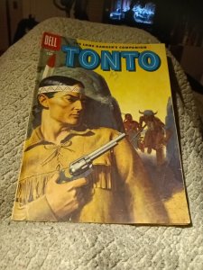 Lone Ranger's Companion Tonto #25 Dell Comics 1957 Silver Age Western Hero Book