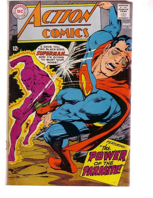 ACTION COMICS #361 1968-SUPERMAN-DC COMICS NEAL ADAMS FR