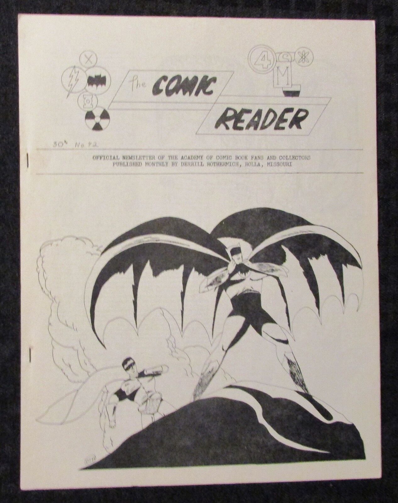 1960's THE COMIC READER Fanzine #42 FN+  Steve Ditko / Batman & Robin  Cover | Comic Books - Modern Age, Batman / HipComic