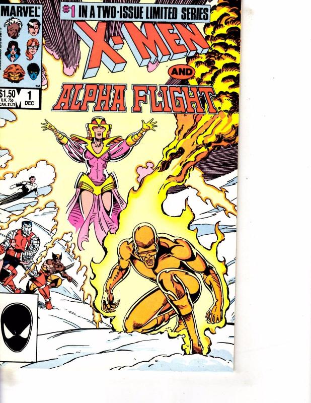 Lot Of 2 Comic Books Marvel X-Men Alpha Flight #1 and #2 Thor   WT21