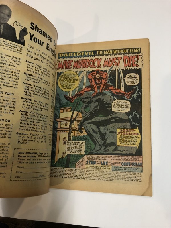 Daredevil (1967) # 27 (G/VG) | Spider-Man App