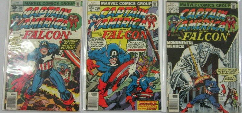 Captain America and The Falcon Comic Lot #150-222 (27 DIFF) 4.0 VG (1972 - 1978)