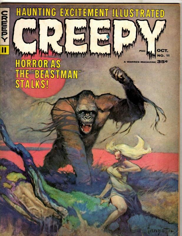 Creepy # 11 VF- Warren Magazine Horror Fear Scary Monsters Suspense Dracula NE1