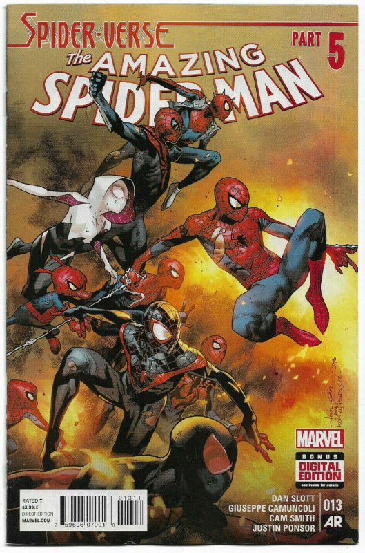 AMAZING SPIDER-MAN#13 NM 2014 SPIDER-VERSE MARVEL COMICS