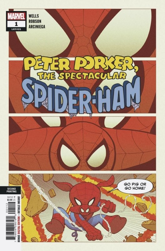 SPIDER-HAM #1 (OF 5) 2ND PTG ROBSON VARIANT 