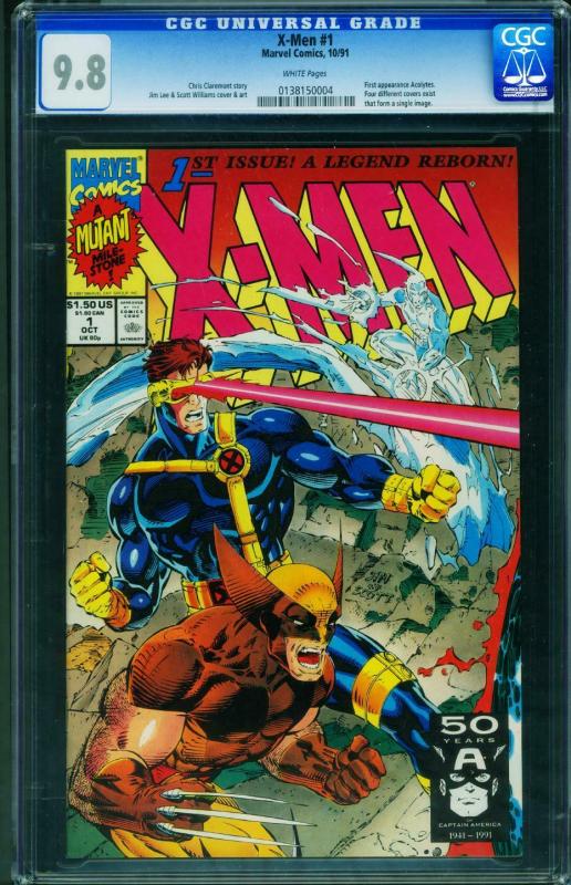 X-Men #1 CGC Graded 9.8 1991 Wolverine cover 0138150004