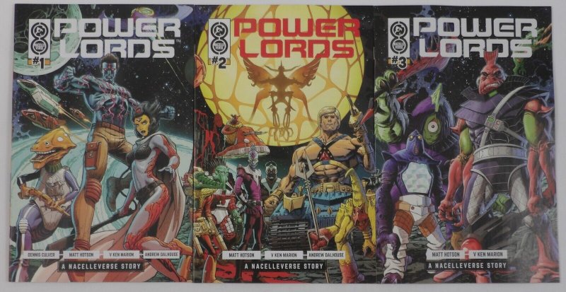 Power Lords #1-3 VF/NM complete series Nacelleverse Story ; Oni