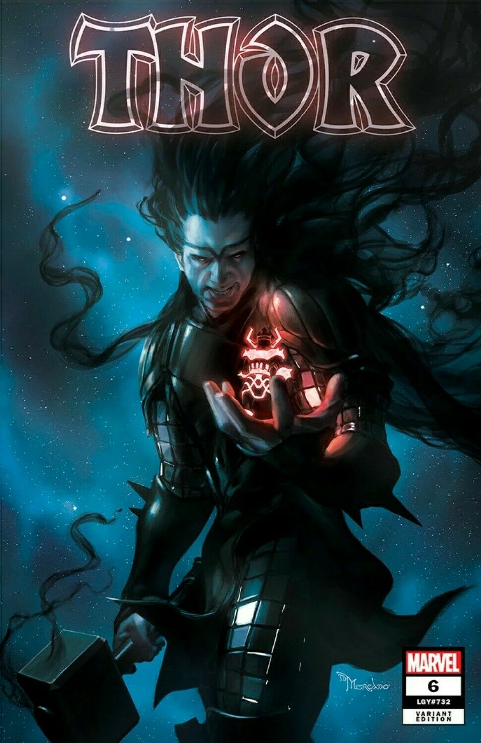 ? Thor #6 Miguel Mercado Black Winter Galactus Trade Variant Preorder 8