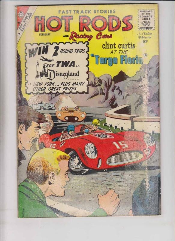 Hot Rods and Racing Cars #44 GD february 1960 - charlton comics - silver age