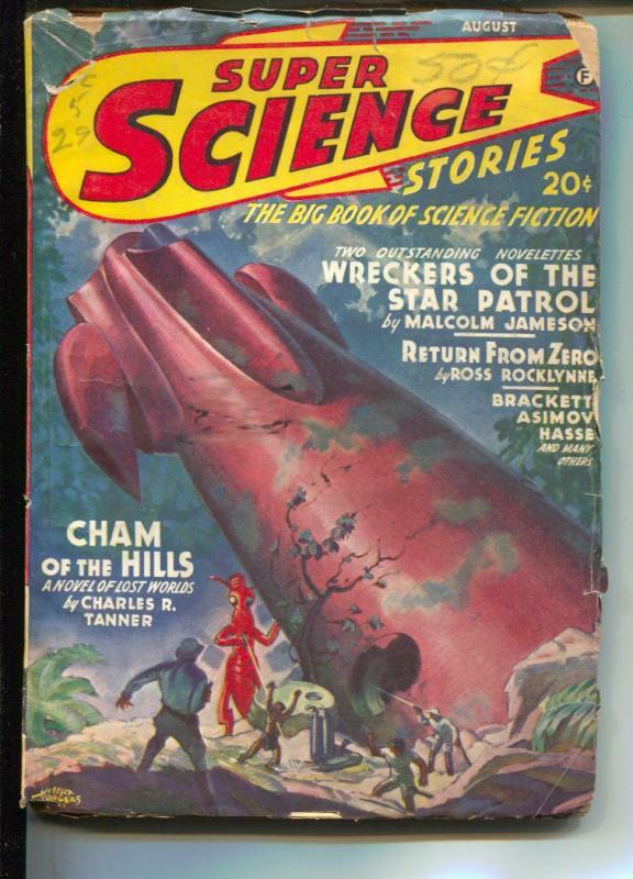 Super Science Stories-Pulp-8/1942-Ross Rocklynne-Isaac Asimov