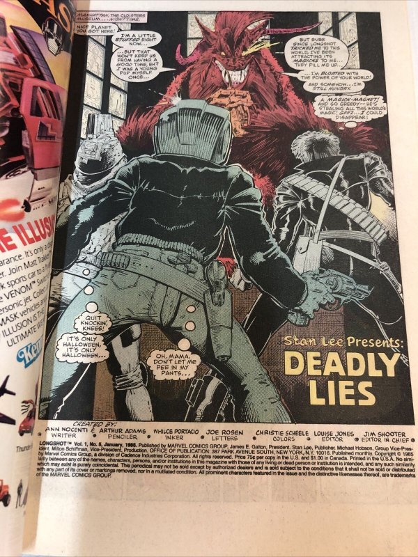 Longshot (1985) # 5 (NM) | Price Variant CPV Signed Arthur Adams | Marvel Comics