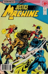 Justice Machine (Comico) #6 (Newsstand) FN ; COMICO | Tony Isabella