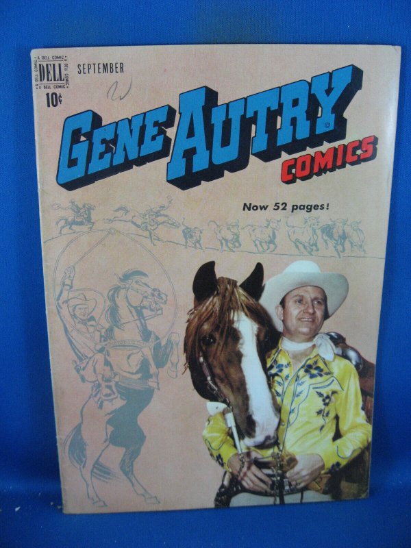 GENE AUTRY COMICS 31 F+ DELL PHOTO CVR 1949