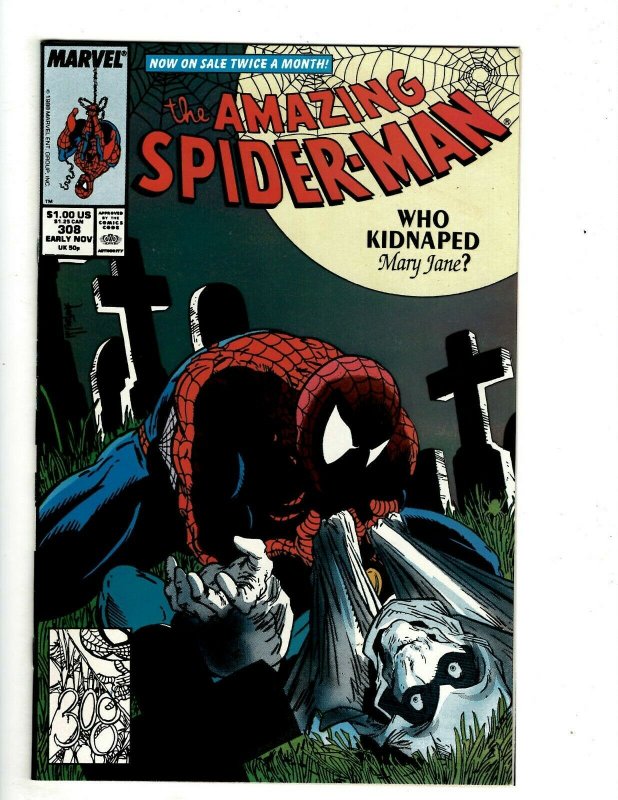 Amazing Spider-Man # 308 NM Marvel Comic Book Hob-Goblin Black Rhino Venom UD1