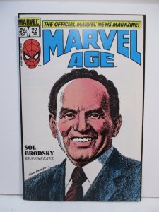 Marvel Age #22 (1985) Sol Brodsky
