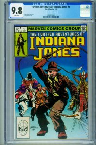 Further Adventures of Indiana Jones #1 CGC 9.8 1983 1st issue 3860859006