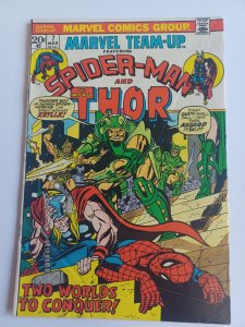 Marvel Team-Up #7 - Spider-man - Thor - 1973 - VG/FN