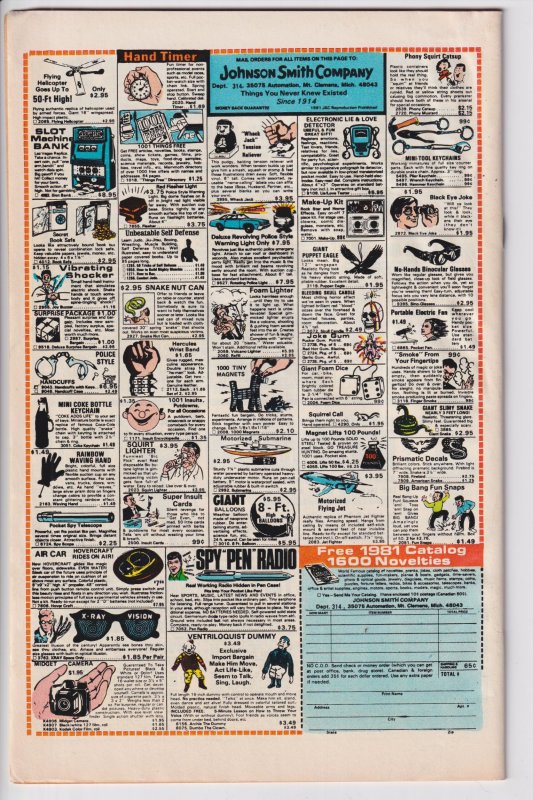 AMAZING SPIDER-MAN NEWSSTAND #219 (Aug 1981) VG 4.0 see description.