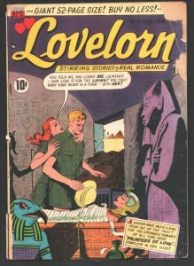 Lovelorn #5 1950-ACG-Attractive female Egyptian Mummy in Pyramid Tomb cover-O...