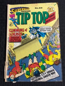 Vintage TIP TOP MONTHLY Australian Comic #93 GD+ 2.5 Batman & Teen Titans