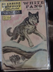 CLASSICS ILLUSTRATED  # 80   1951 WHITE FANG BY JACK LONDON