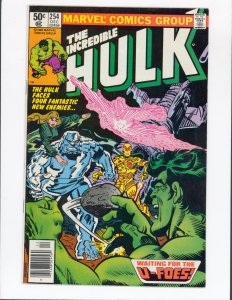 The Incredible Hulk #254 Newsstand 1st team appearance of the U-Foes