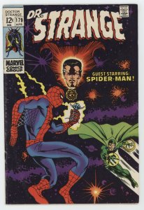 Doctor Strange #179 (1969) SPIDERMAN APP! EPIC ISSUE! VF