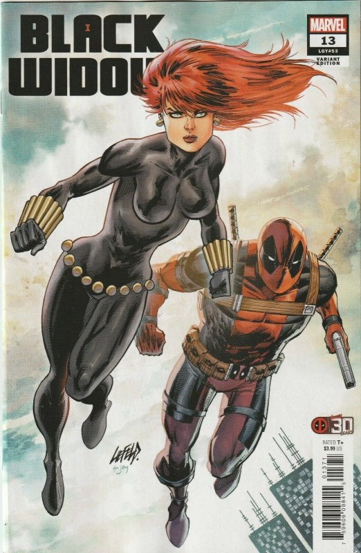 Black Widow # 13 Liefeld Variant NM Marvel [B2] 