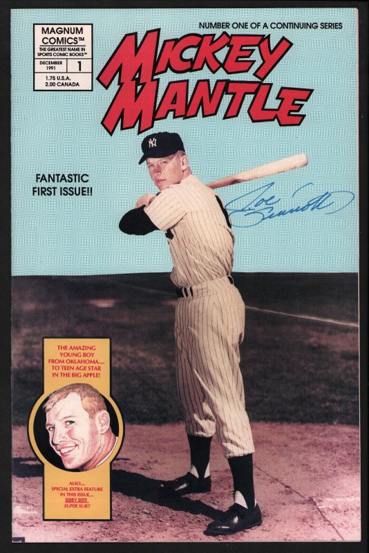 Mickey Mantle #1 - Signed by Joe Sinnott - Magnum Comics - 1991