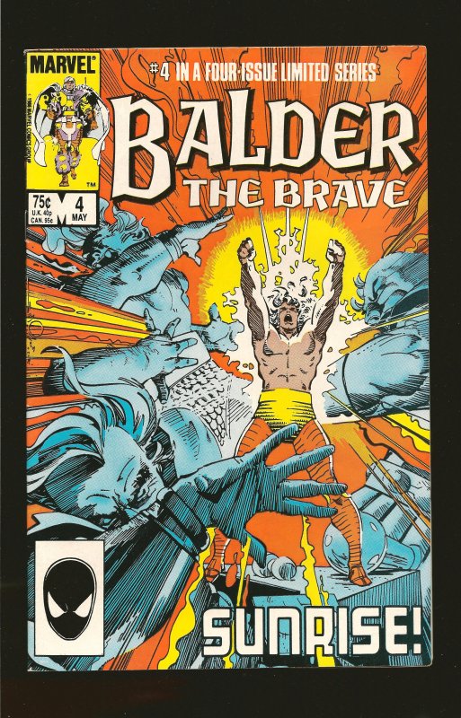 Marvel Comics Balder The Brave Vol 1 No 4 May 1986