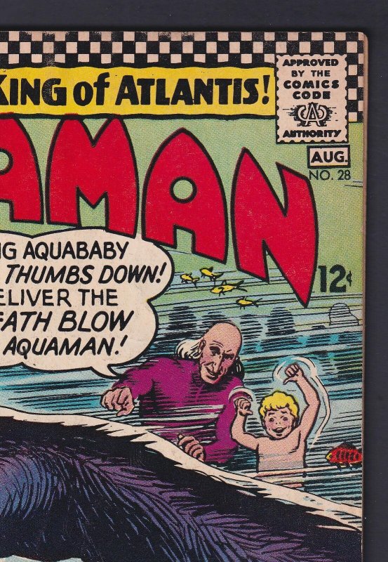 Aquaman #28 5.5 FN- DC Comic - Aug 1966