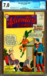 Adventure Comics #260 CGC Graded 7.0 Origin of Aquaman