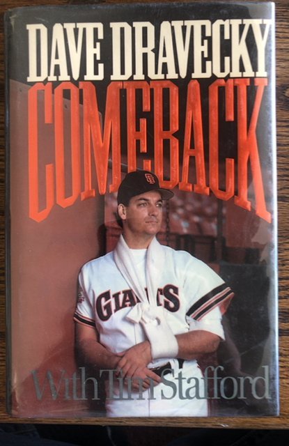 Comeback by Dravecky,signed,1990,252p