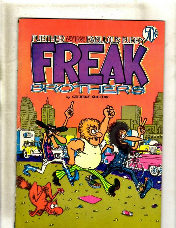 Fabulous Furry Freak Brothers By Gilbert Sheldon # 2 Comic Book Rip Off 72' JF30