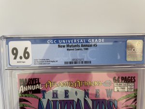 New Mutants Annual 5 CGC 9.6 Newsstand -  Rob Liefeld Mutants X-men  (1989)