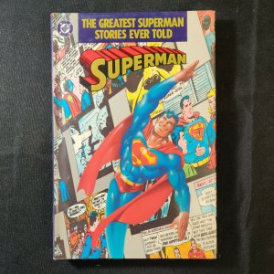 THE GREATEST SUPERMAN STORIES EVER TOLD - DC COMICS HARDCOVER - FINE - 1987