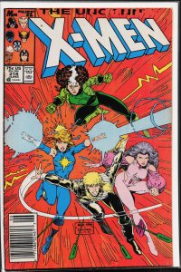 The Uncanny X-Men #218 Newsstand Edition (1987) X-Men