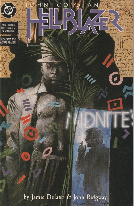 John Constantine Hellblazer # 2 NM DC Vertigo 2nd App of Papa Midnite [I8]