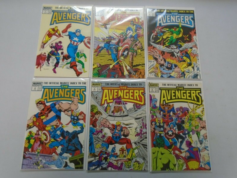 Official Marvel Index to the Avengers SET #1- #7 avg 8.0 VF (1987)