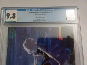 Spider-Gwen: Spiderverse #5 Virgin Variant - 2022 - CGC 9.8