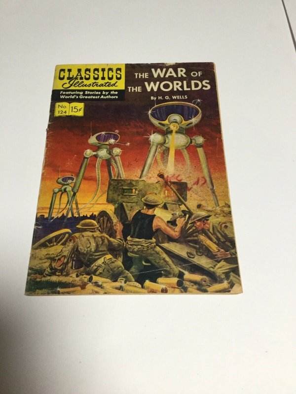 CLASSICS ILLUSTRATED 124 THE WAR OF THE WORLDS Gd Good 2.0