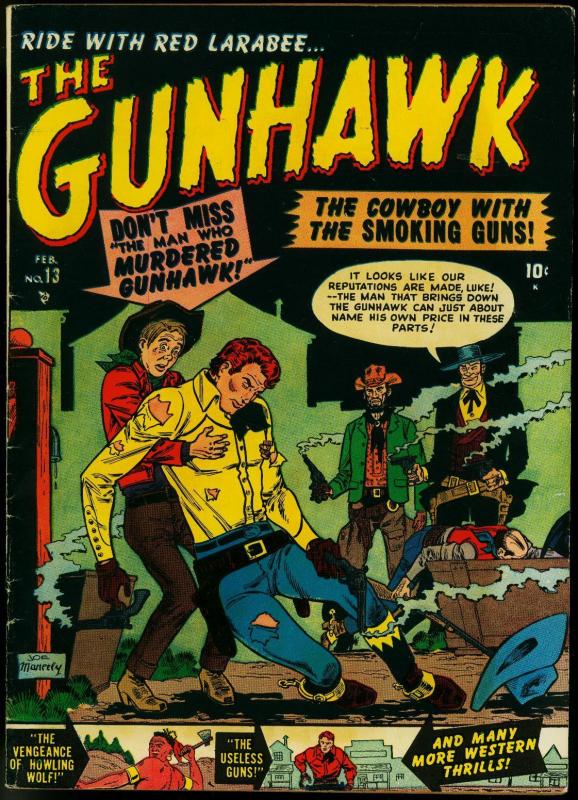 Gunhawk #13 1951- Atlas Western- Maneely- Tuska VF-