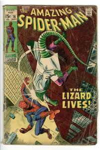 AMAZING SPIDERMAN 76 fa/GD 1.5 LIZARD  (EAST COAST COLLECTION)