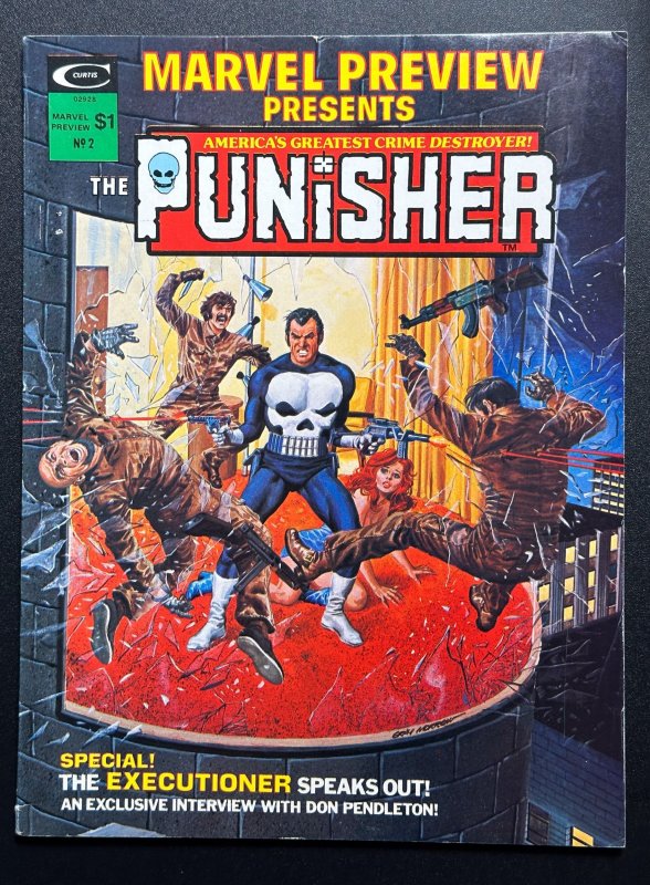 Marvel Preview #2 1975 - 1st Origin The Punisher; 1st app Dominic Fortune- VF+